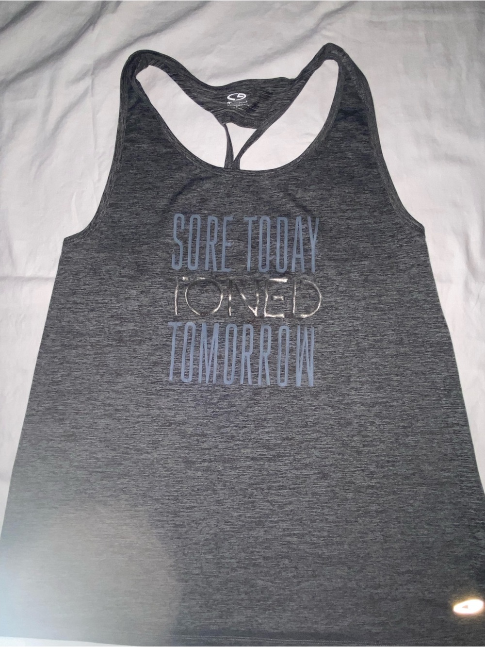 Athletic Works Light Blue DriWorks Racerback Tank - Picture 14 of 16